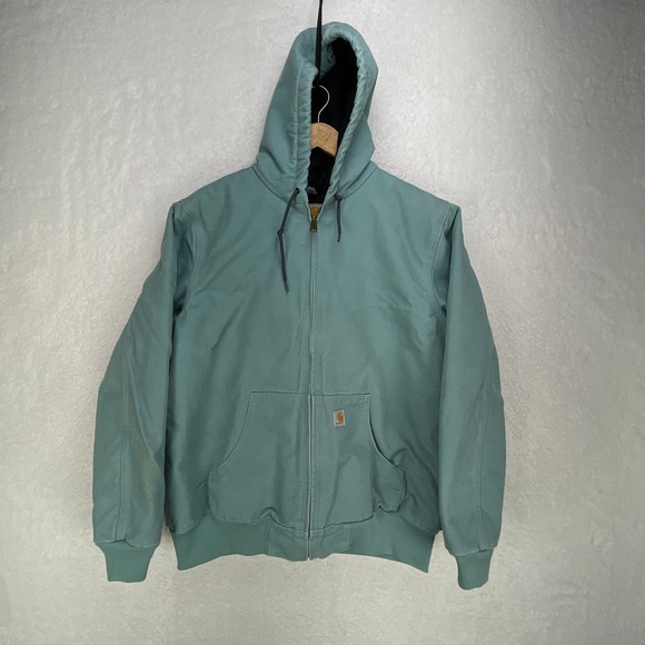 Carhartt Quilt Lined Jacket Womens Large WJ130 464 Midnight Sky Blue